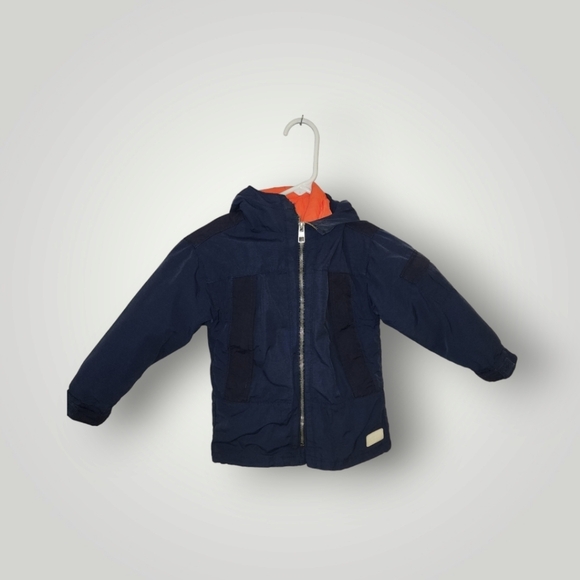 Zara Kids Boy Parka With Constracting Detachable Jacket Size 5 - Picture 5 of 15